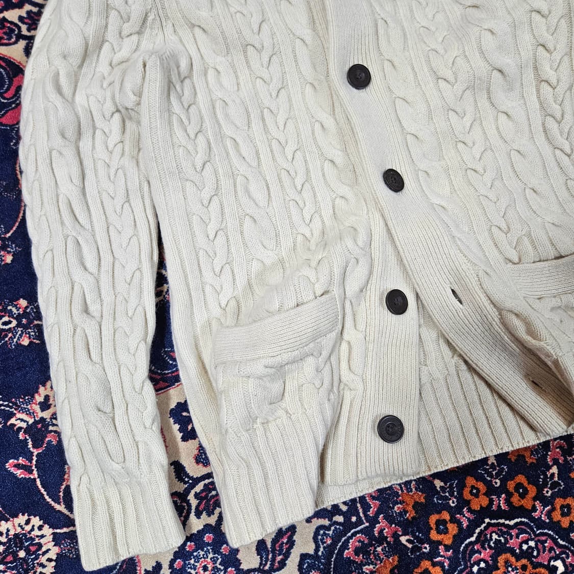 포레스트캠프 케이블 숄카라 가디건 XL size 상품이미지3