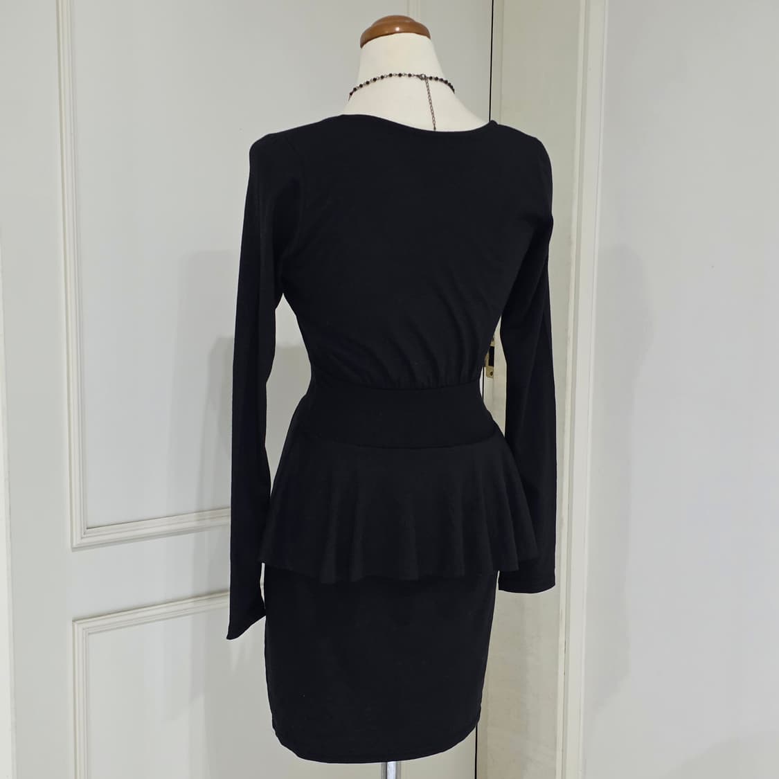 빈티지)오네갸루st y2k 글램 프릴 블랙 고딕 시크 원피스 상품이미지4