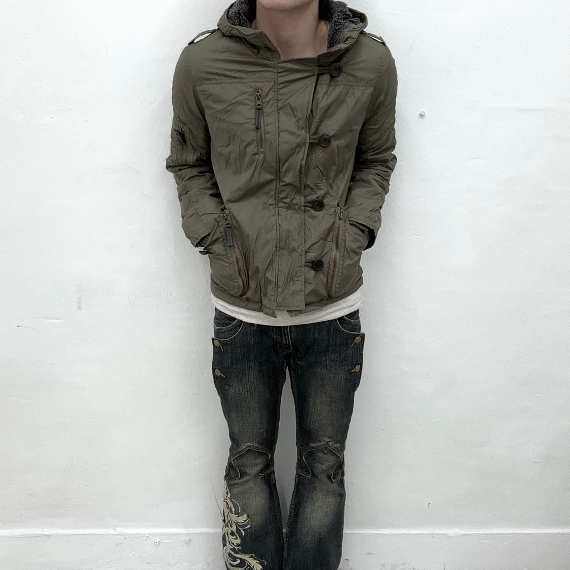 Back number Khaki utility jacket 상품이미지2