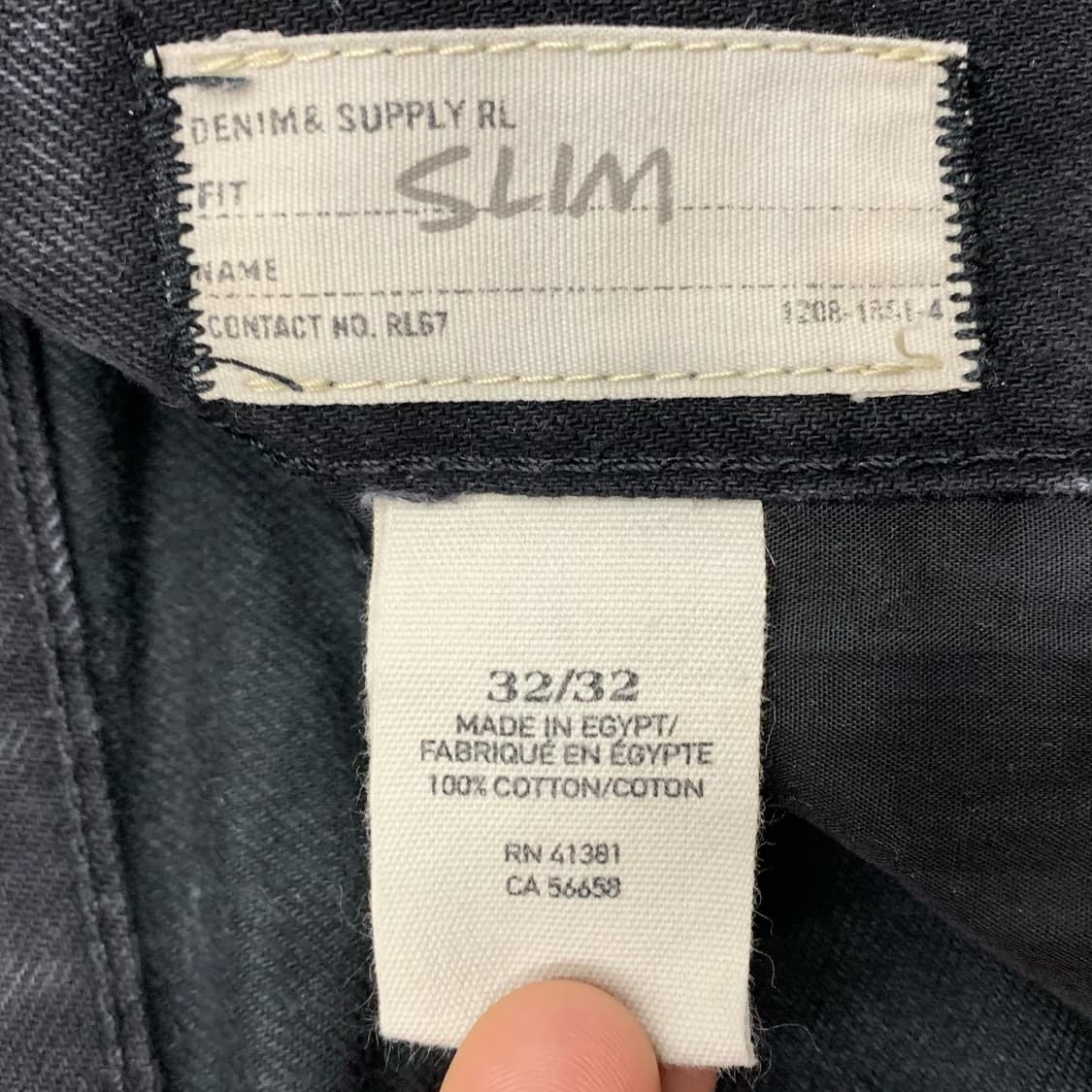 [34] 데님 앤 서플라이 랄프로렌 블랙 데님팬츠 상품이미지5