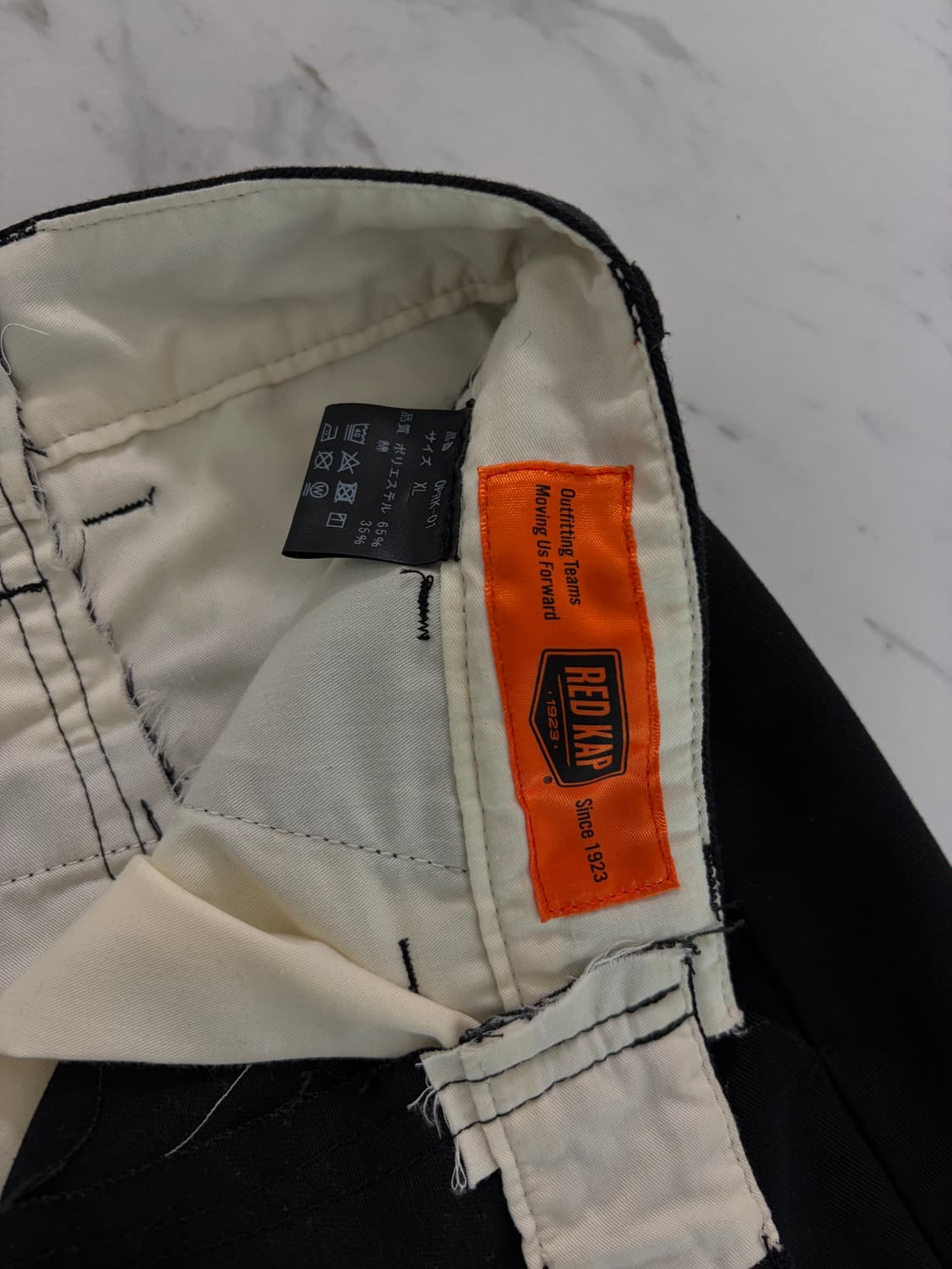 올드파크 배기 워크팬츠 블랙 XL 상품이미지3