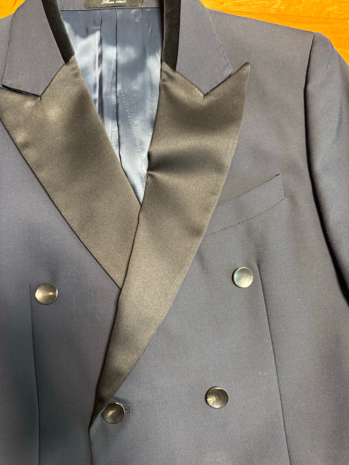 국내양복점제작 네이비 더블브레스티드 턱시도 상품이미지2