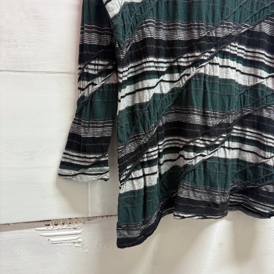 KEIKO KISHI by nosh 울 코튼 패치 롱슬리브 상품이미지3