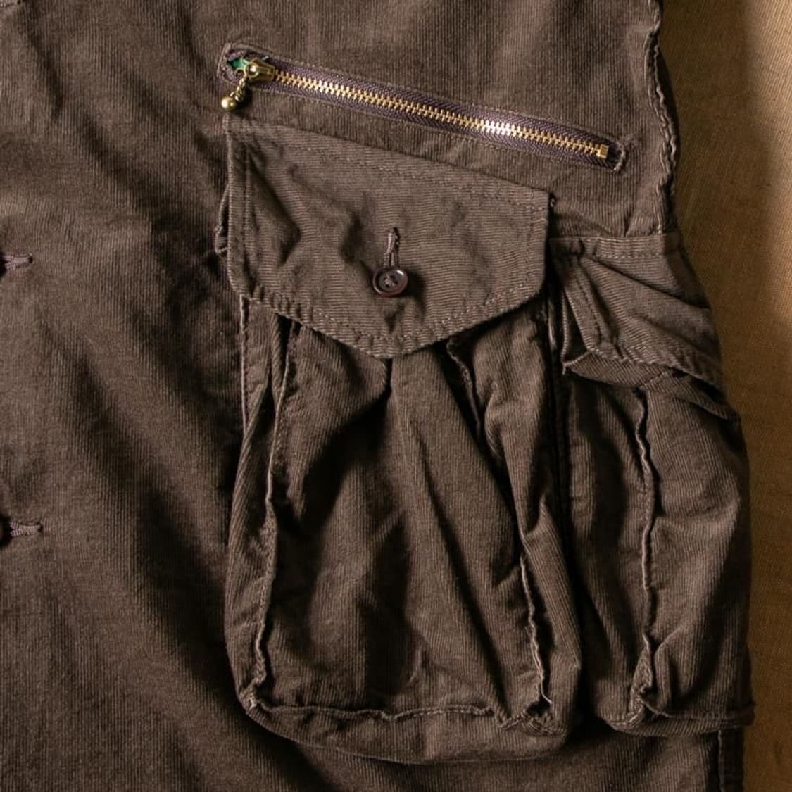 [L-XL] 코로나 유틸리티 코듀로이 셔츠자켓 블랙 상품이미지6