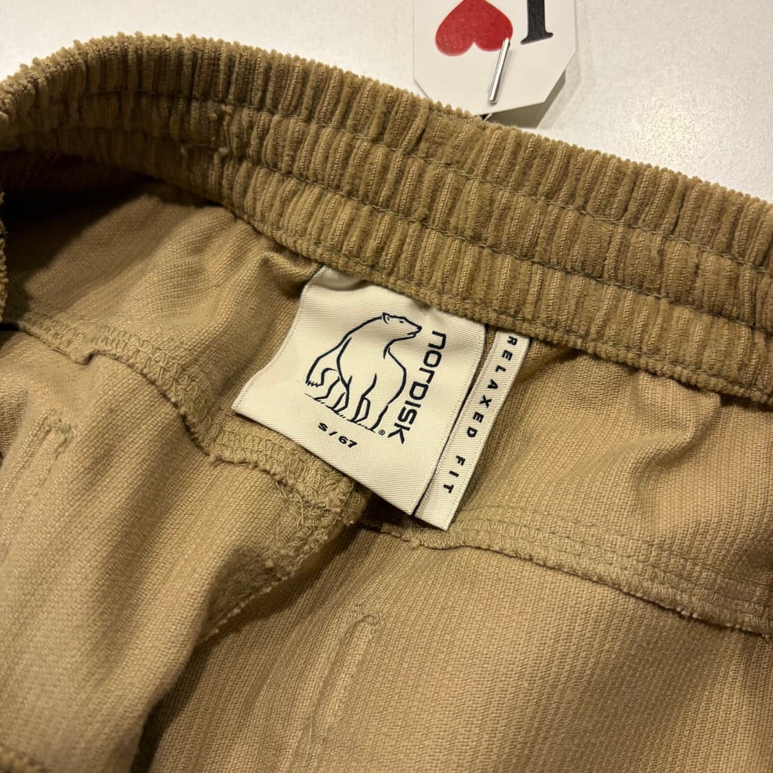 [S] 노르디스크 베이지 코듀로이 팬츠 D14 상품이미지6