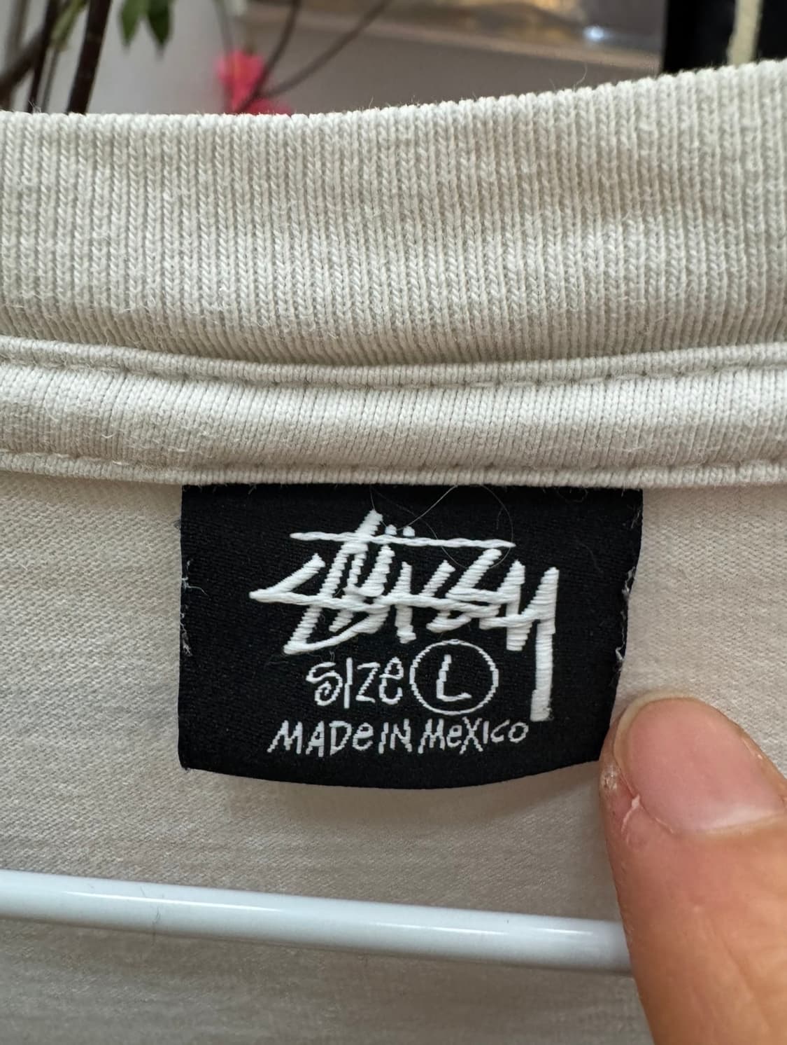 🧢 Stüssy 스투시 DNA 피그먼트 그래픽 티셔츠 (오프화이트) 상품이미지5