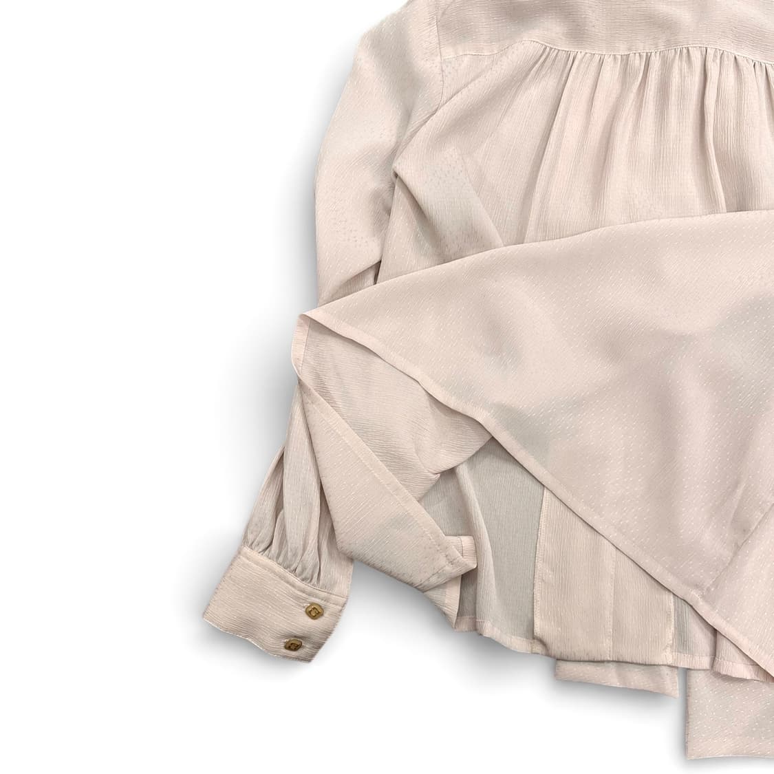 Lettering See Through Muffler Shirt 상품이미지7