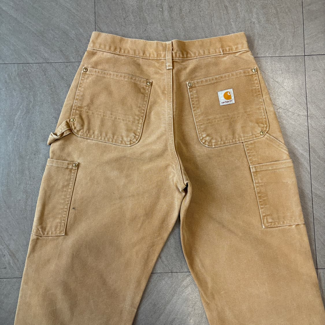 칼하트 미국 생산 브라운 더블니 팬츠 바지 상품이미지7