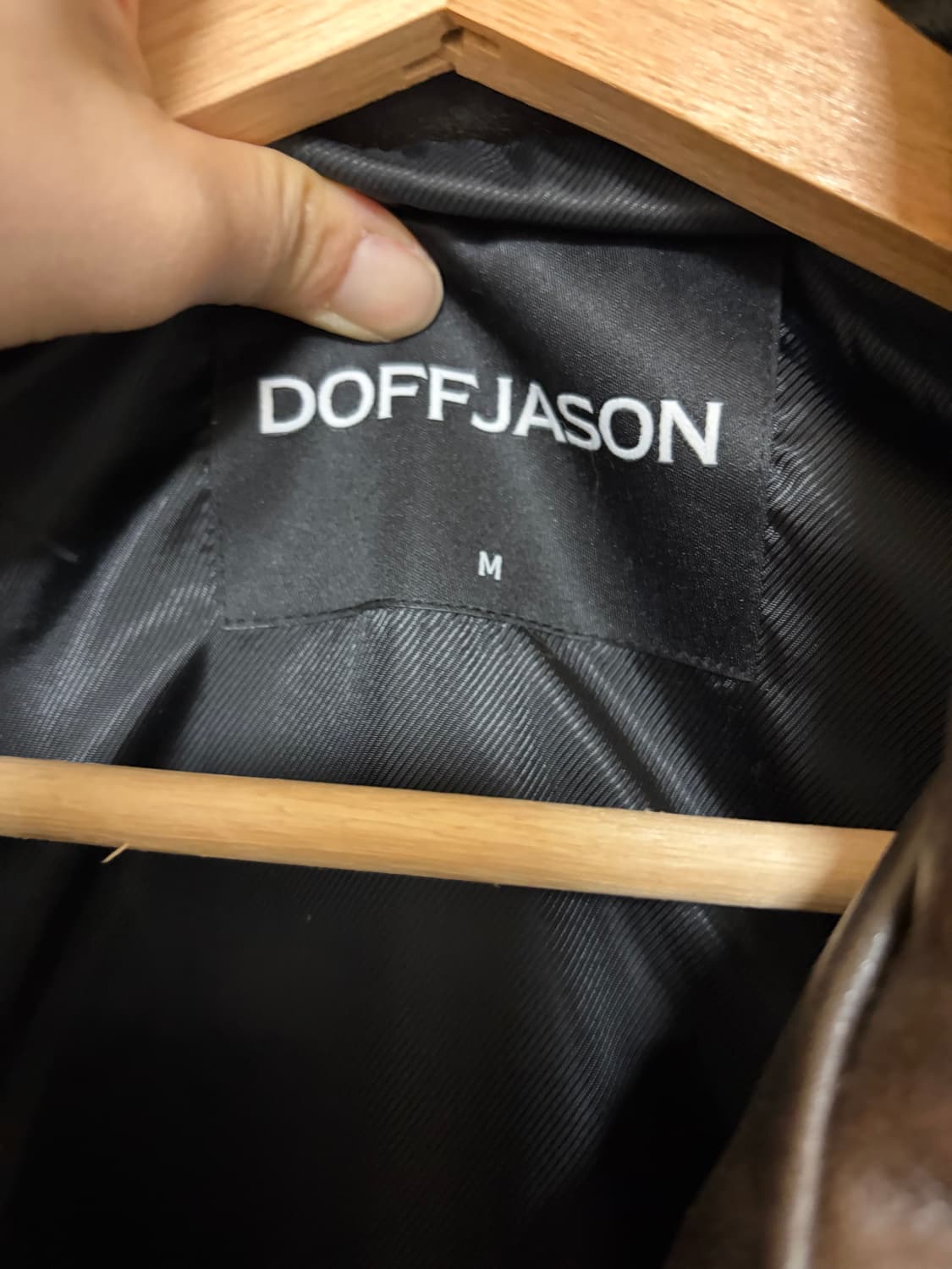 도프제이슨 투톤 카우하이드 싱글 자켓 TOBACCO 상품이미지5