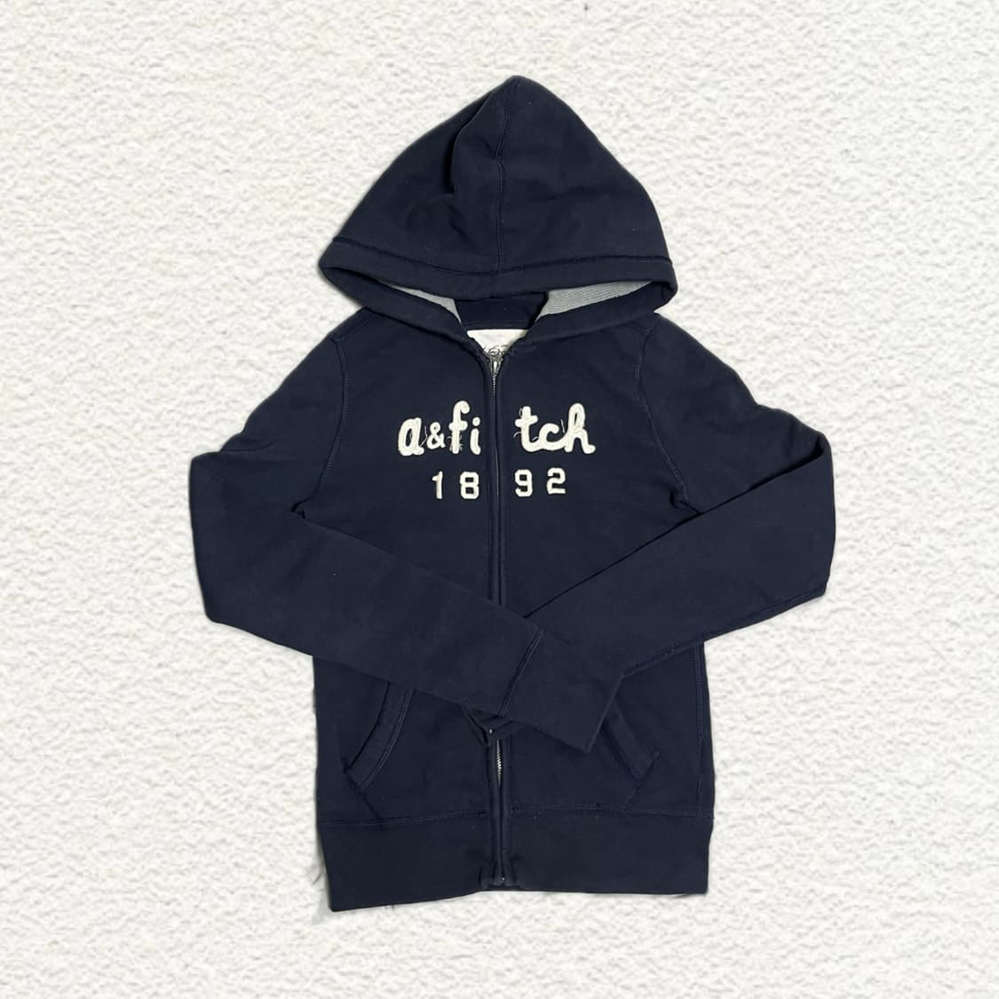 아베크롬비 네이비 후드집업 실측 S 상품이미지1