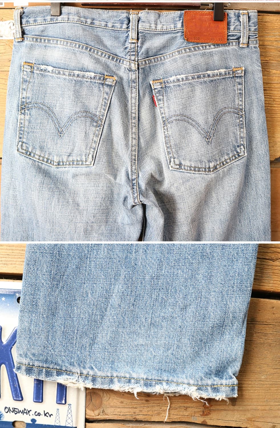 

일본판 08s levius 리바이스 502 클래식 빈티지 가공 모델  상품이미지5