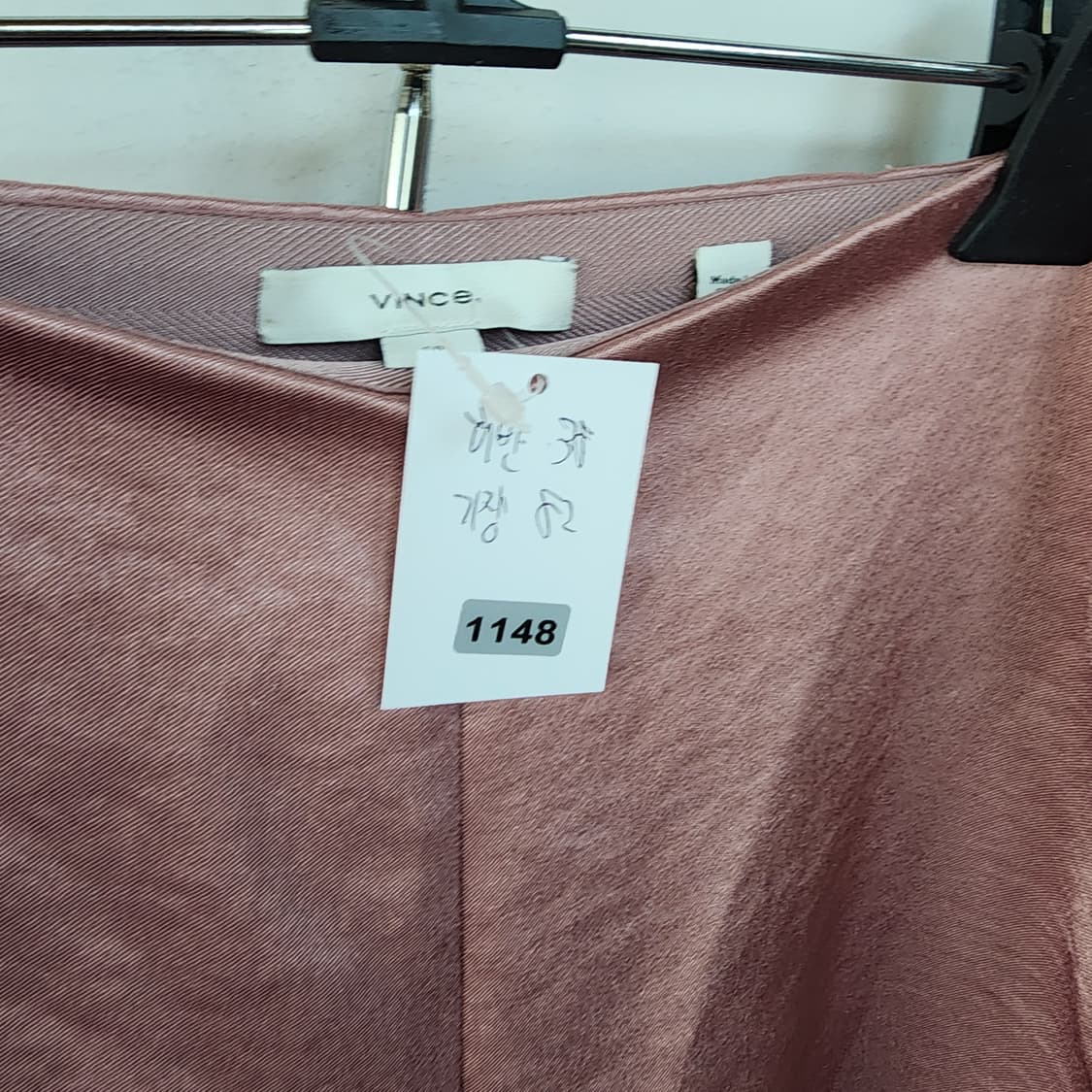 빈스 핑크 새틴 와이드 팬츠 상품이미지7