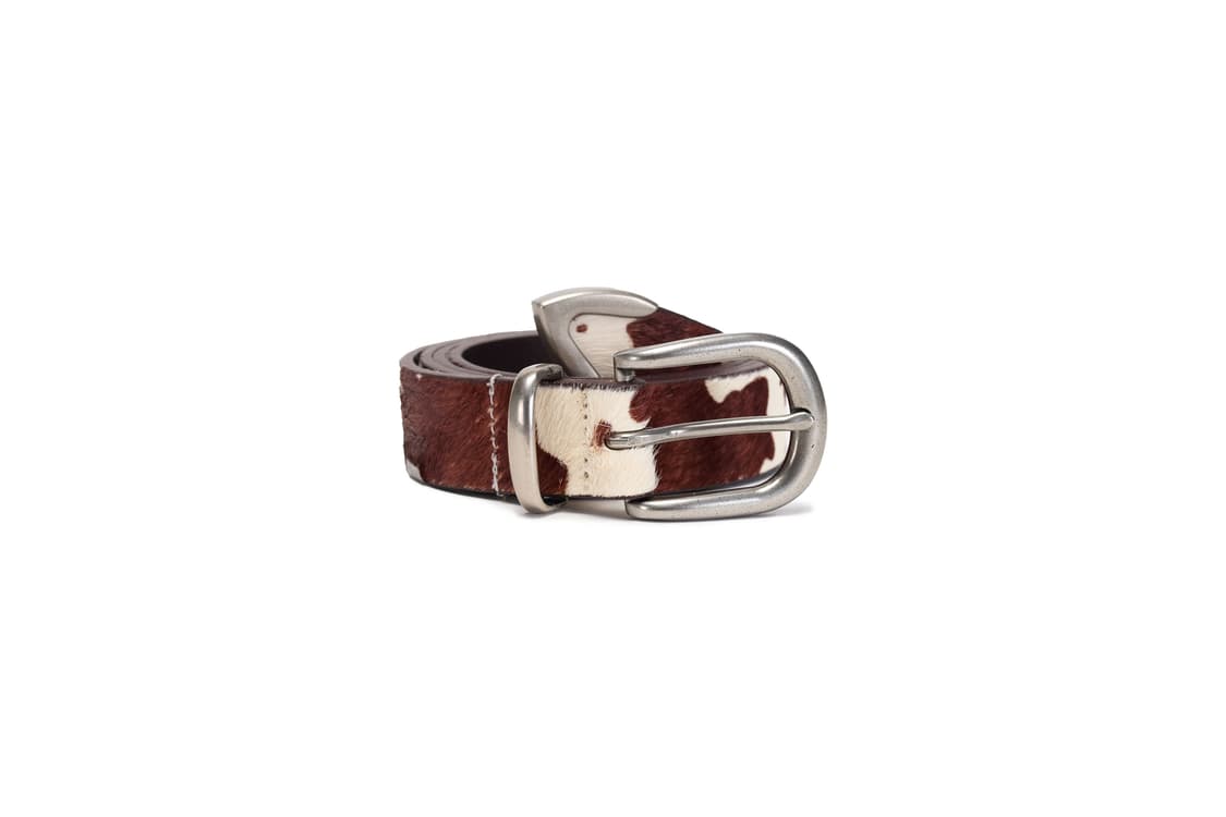 Pony Hair Leather Belt 송치가죽벨트 상품이미지1