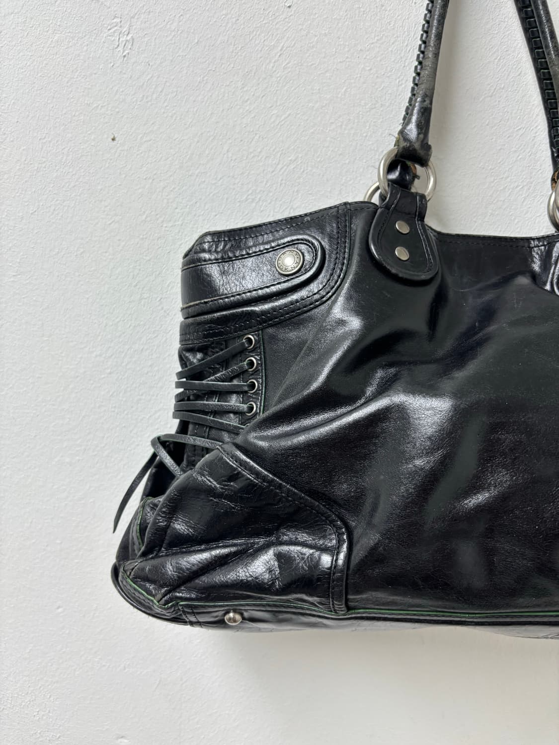 “DNKY” 00s Rare Pinterest Design Lace-Up 상품이미지10