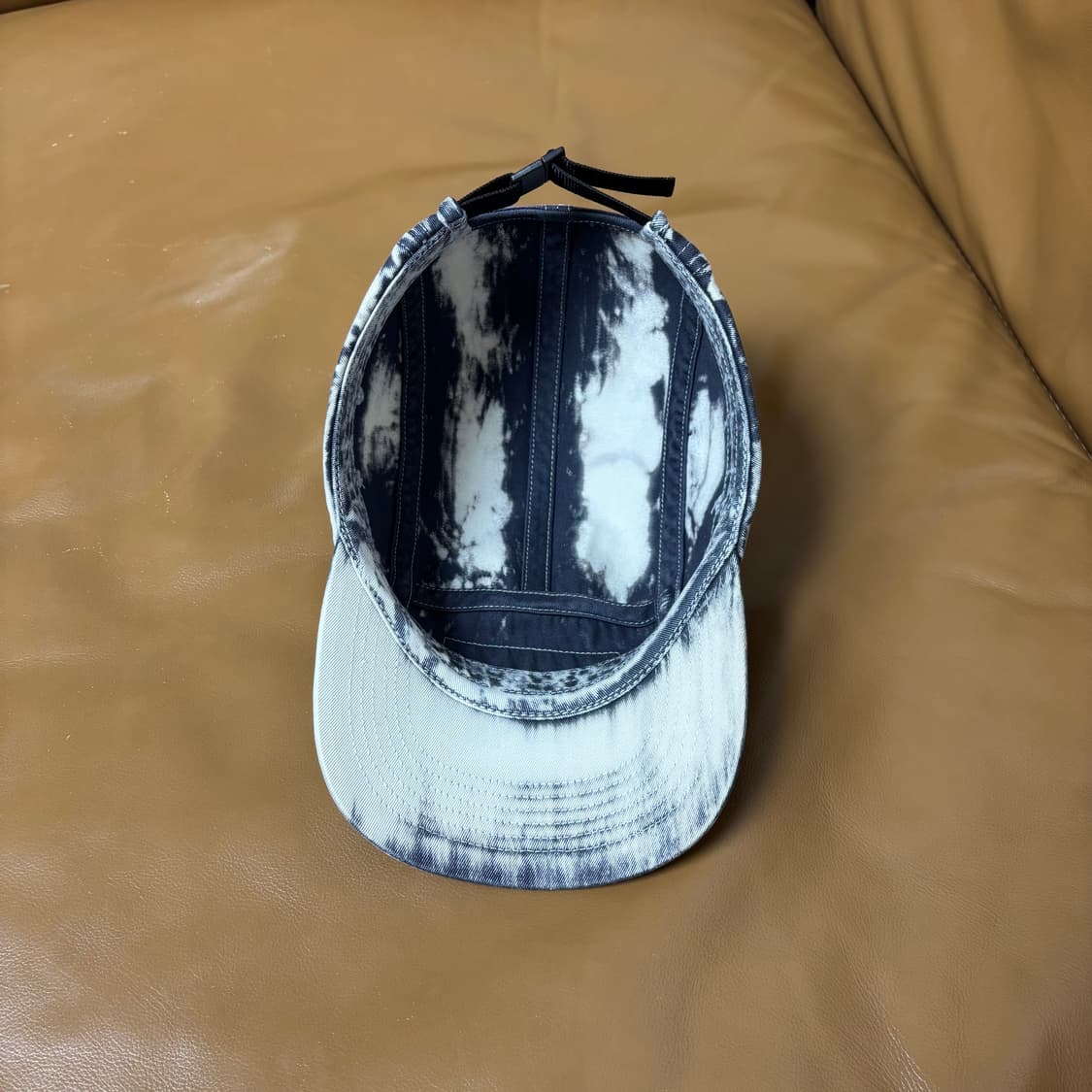 슈프림 캠프캡 모자 박스로고 워시드 블랙 상품이미지6