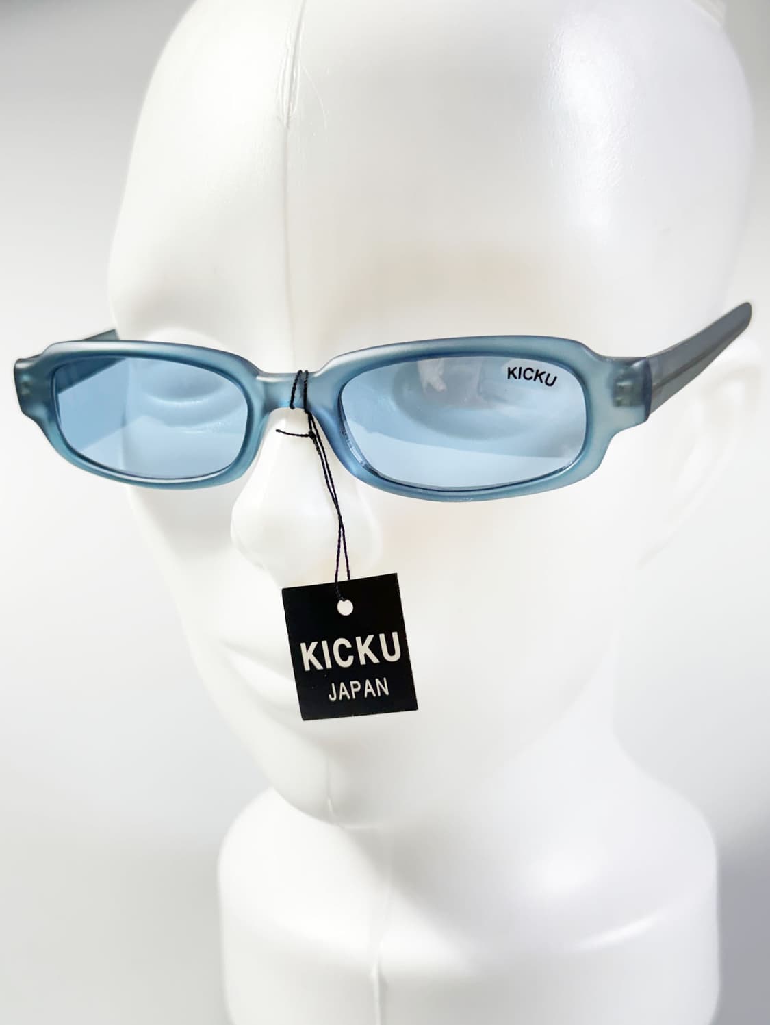 90s KICKU JAPAN 블루 스퀘어 뿔테 빈티지 틴트 선글라스 상품이미지8