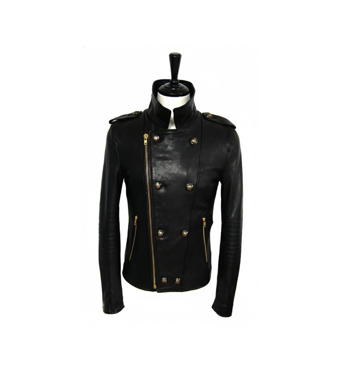 206 옴므 206 HOMME 블랙 레더 더블버튼 자켓 상품이미지1