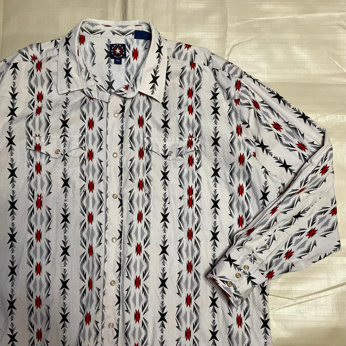 빈티지 팬핸들 나바호 패턴 웨스턴 셔츠 상품이미지1