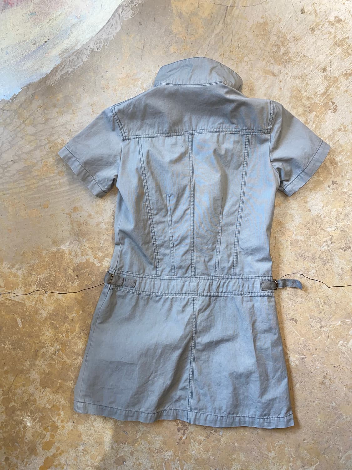 Vintage Reject 밀리터리 테크 유틸리티 미니 드레스 상품이미지8