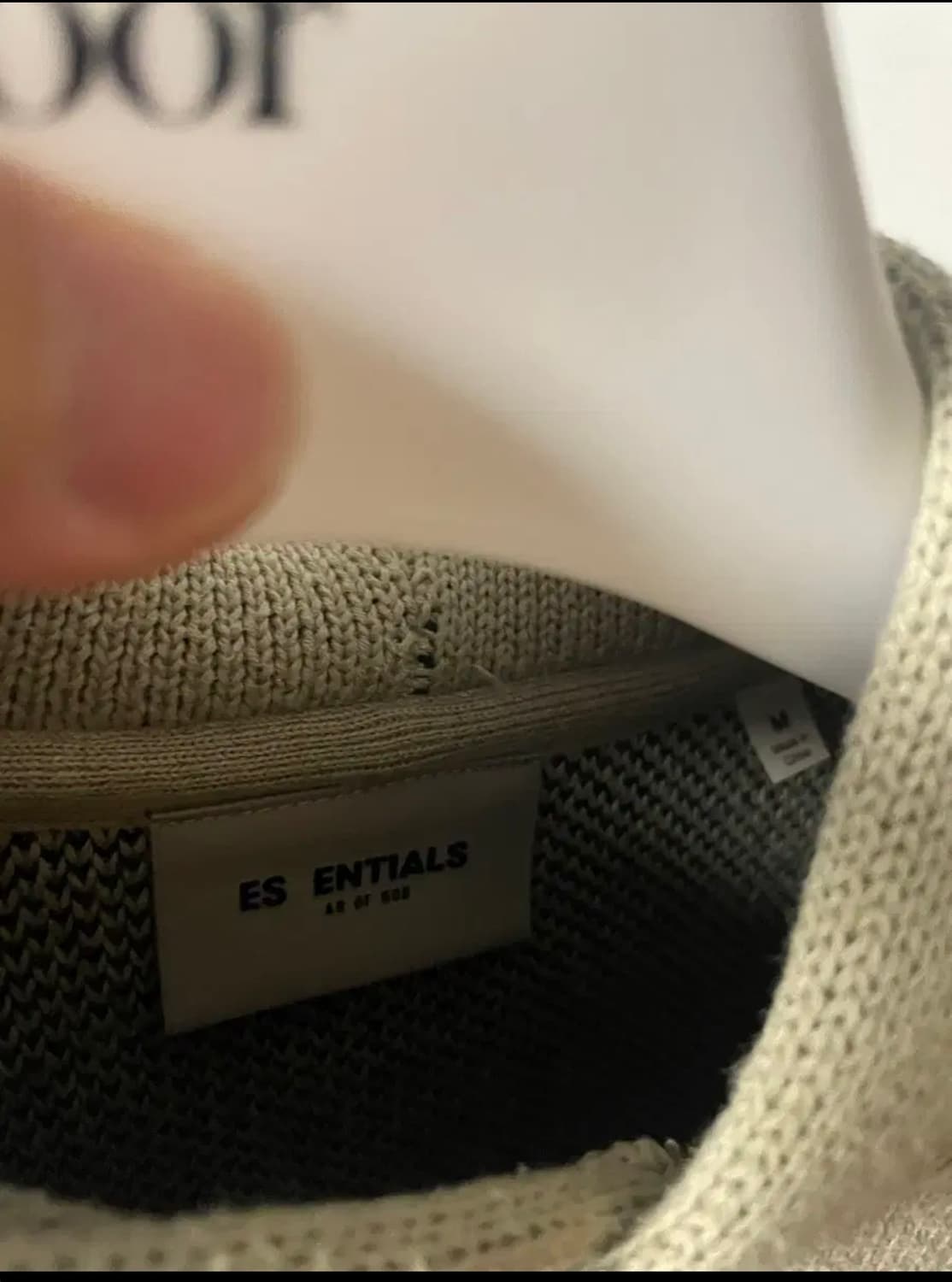 피오갓 에센셜 풀오버 니트 후드 피스타치오 M 상품이미지3