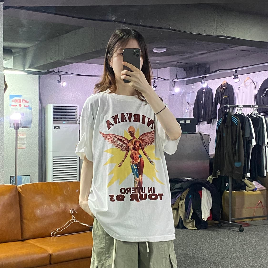 너바나 월드투어 93 반팔티 B2084 상품이미지1