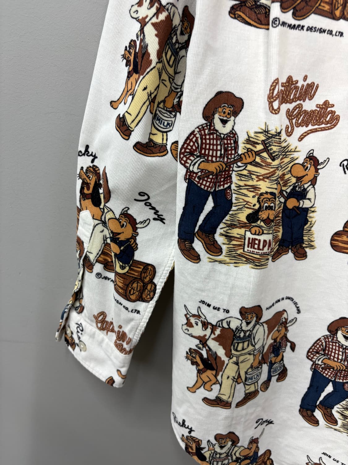 캡틴산타 패턴 코듀로이 버튼다운 셔츠 A3068 상품이미지5