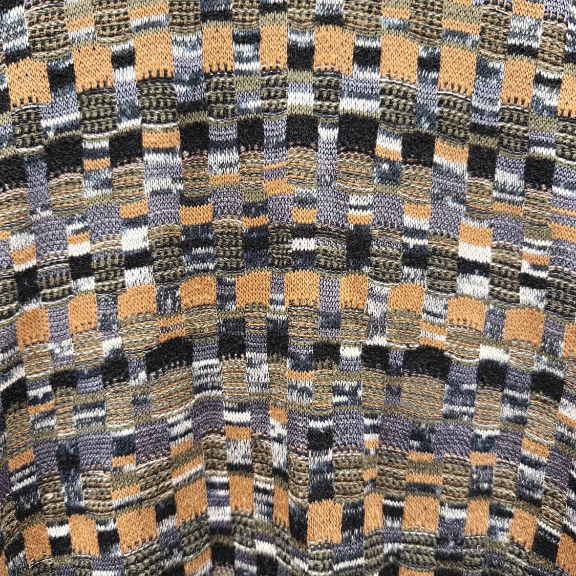 미쏘니 패턴 라운드넥 니트 긴팔 자카드 짜임 루즈핏 멀티컬러 상품이미지6