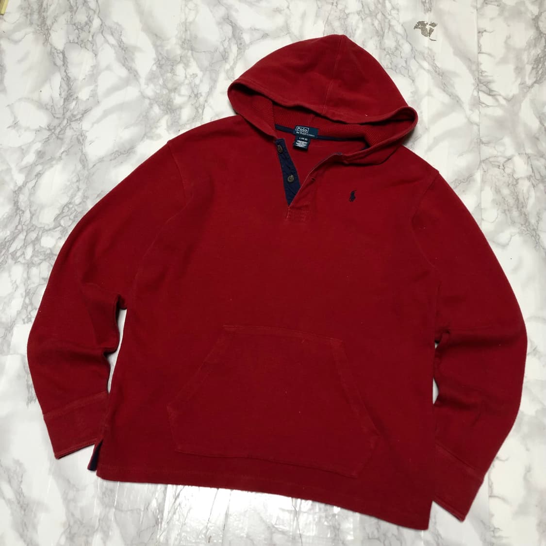 폴로 랄프로렌 후드티 딥레드 상품이미지1