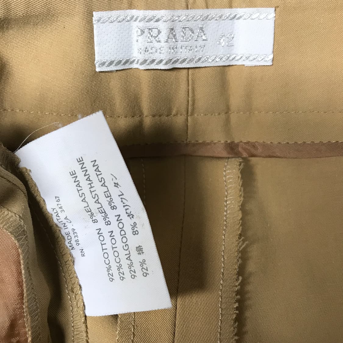 프라다 팬츠 베이지 42(W) 상품이미지5