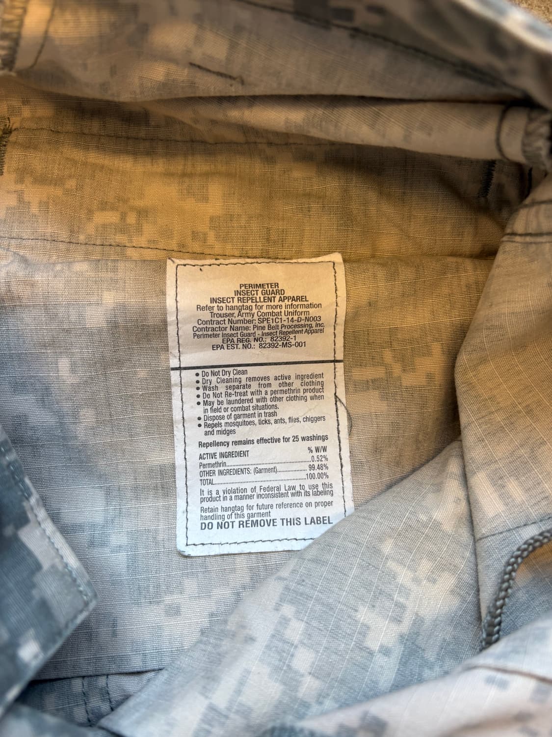 착샷O 미군 ACU 밀리터리 카고 팬츠 상품이미지6