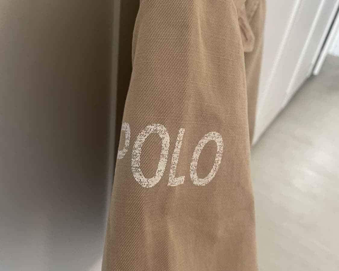 폴로 코튼 치노 자켓 베이지 여성 M 상품이미지3