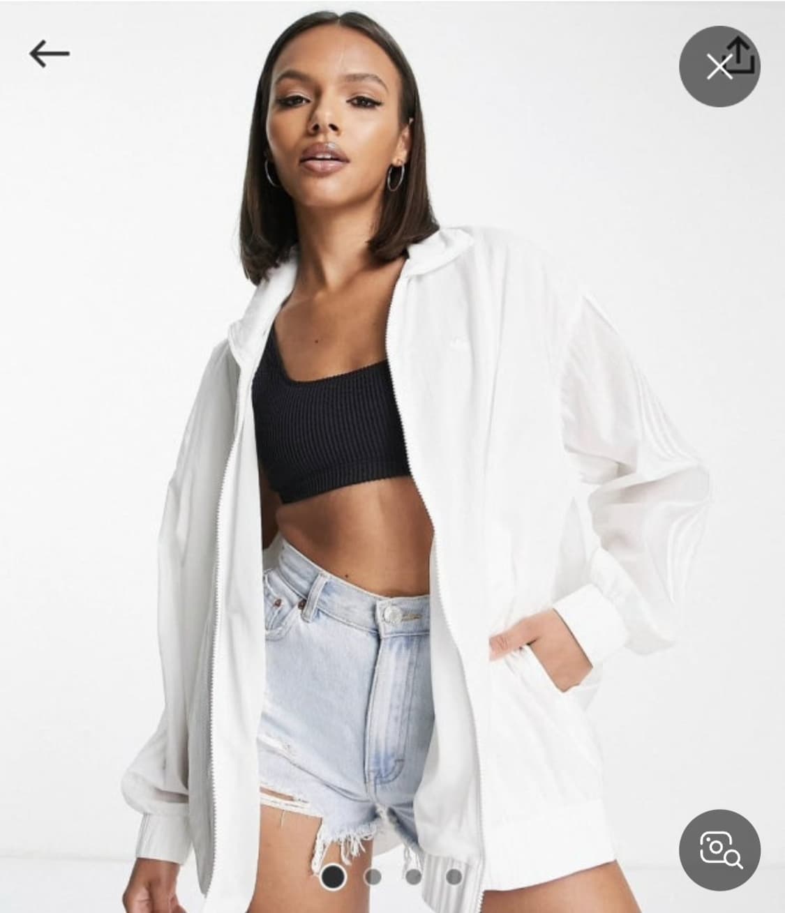 아디다스 여성 트랙탑 윈드브레이커 바람막이 M 상품이미지2