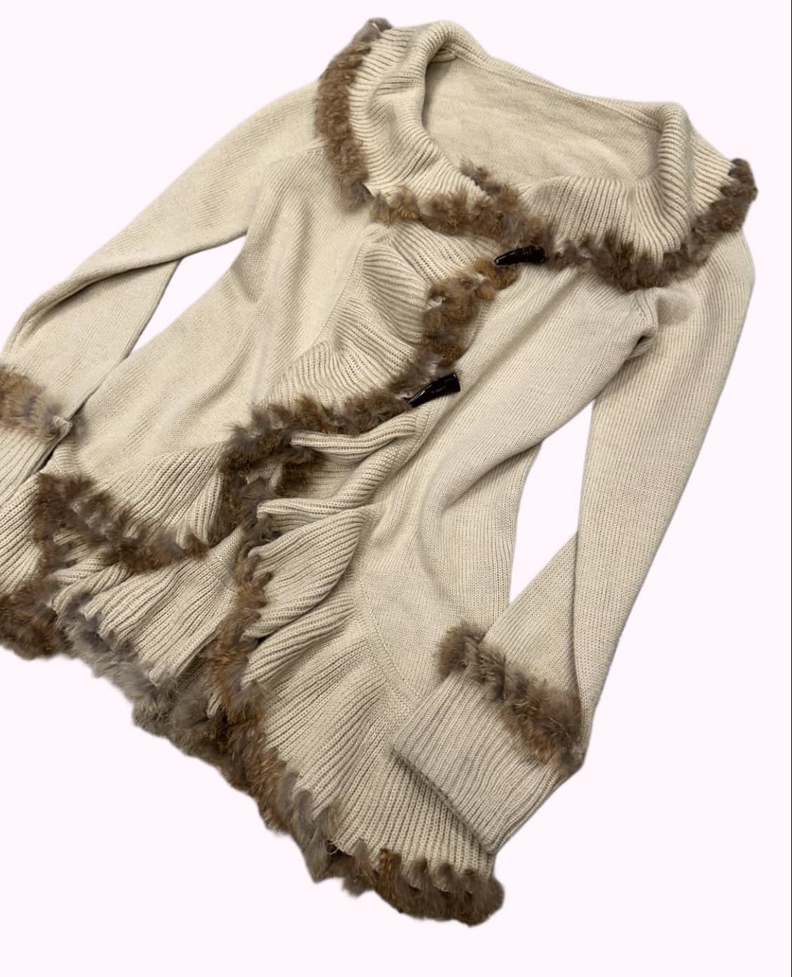 빈티지 퍼 가디건 상품이미지2