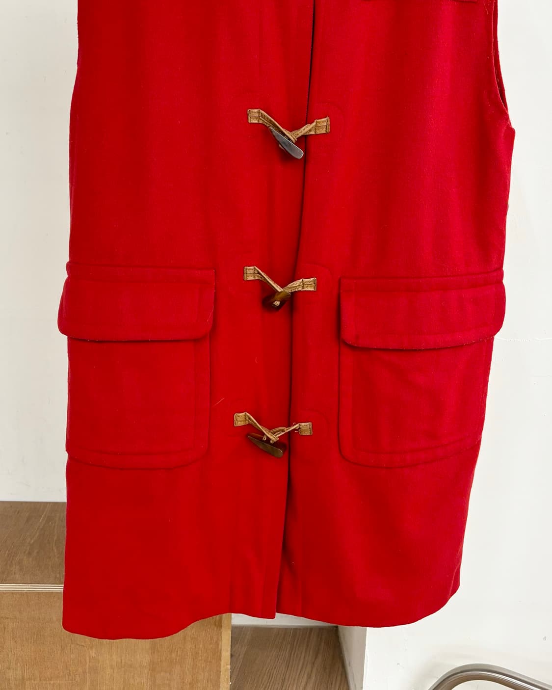 셀린느 레드 더블 코트 베스트 상품이미지5