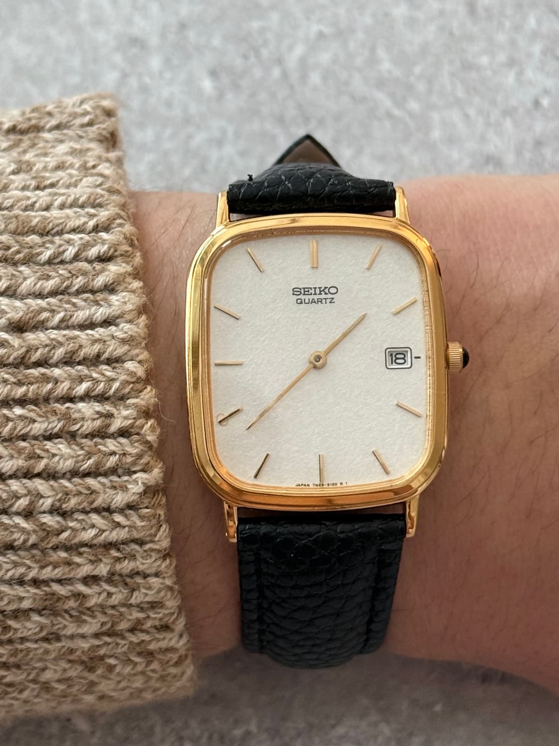 Seiko 세이코 스노우 플래이크 스퀘어 쿼츠 상품이미지8