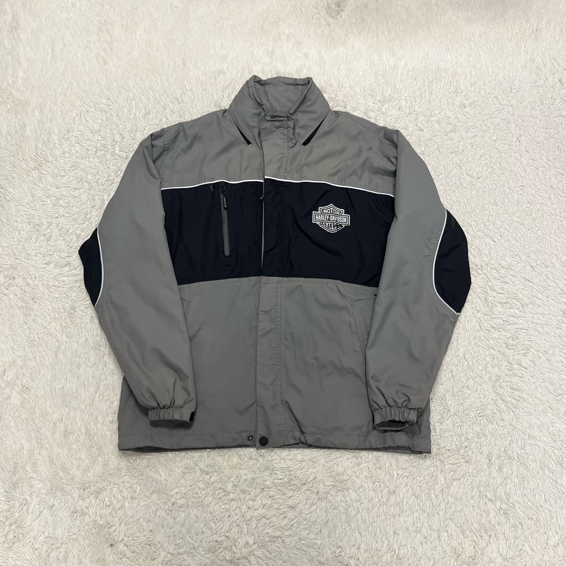 Harley-Davidson grey bomber jacket 상품이미지4