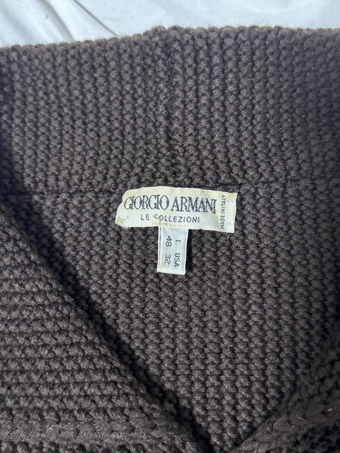 90s 조르지오 아르마니 메리노 울 니트 가디건 상품이미지6