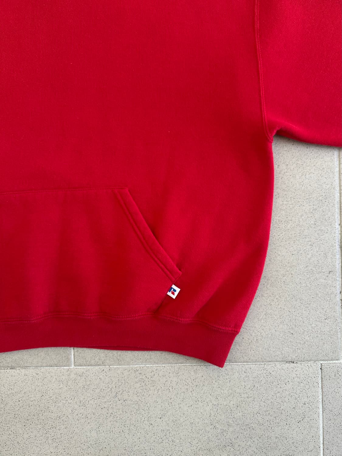 90s 빈티지 러셀 후드 레드 L 상품이미지3
