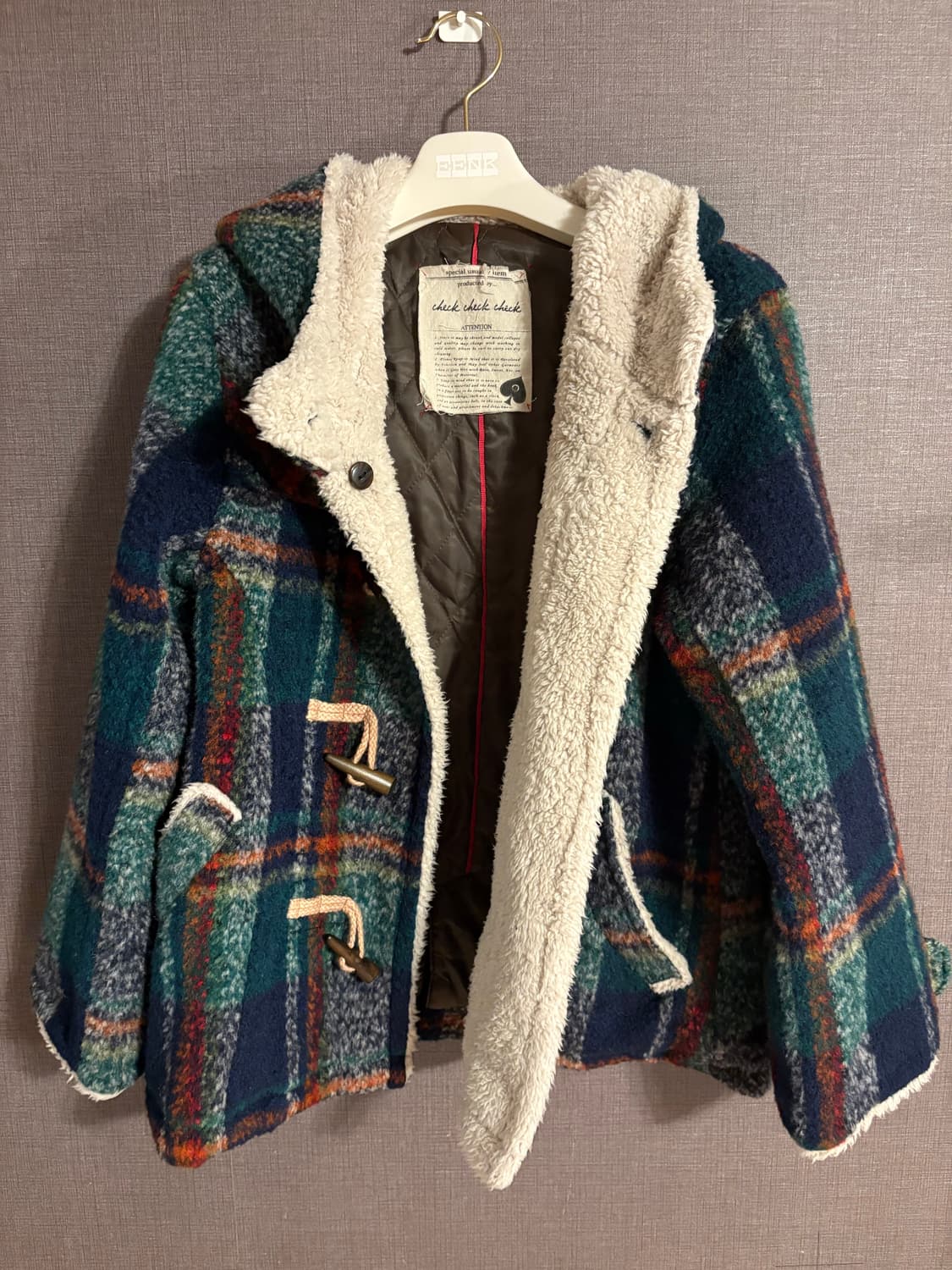 Blanchechou 브랜드의 체크 더플 코트/ Japan vintage 상품이미지2