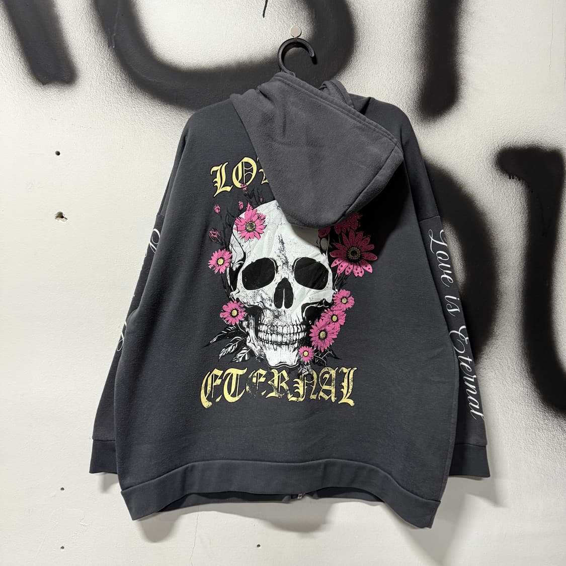 VTG 빈티지 빅사이즈 올드스쿨 풀 프린팅 집업 후디 상품이미지2