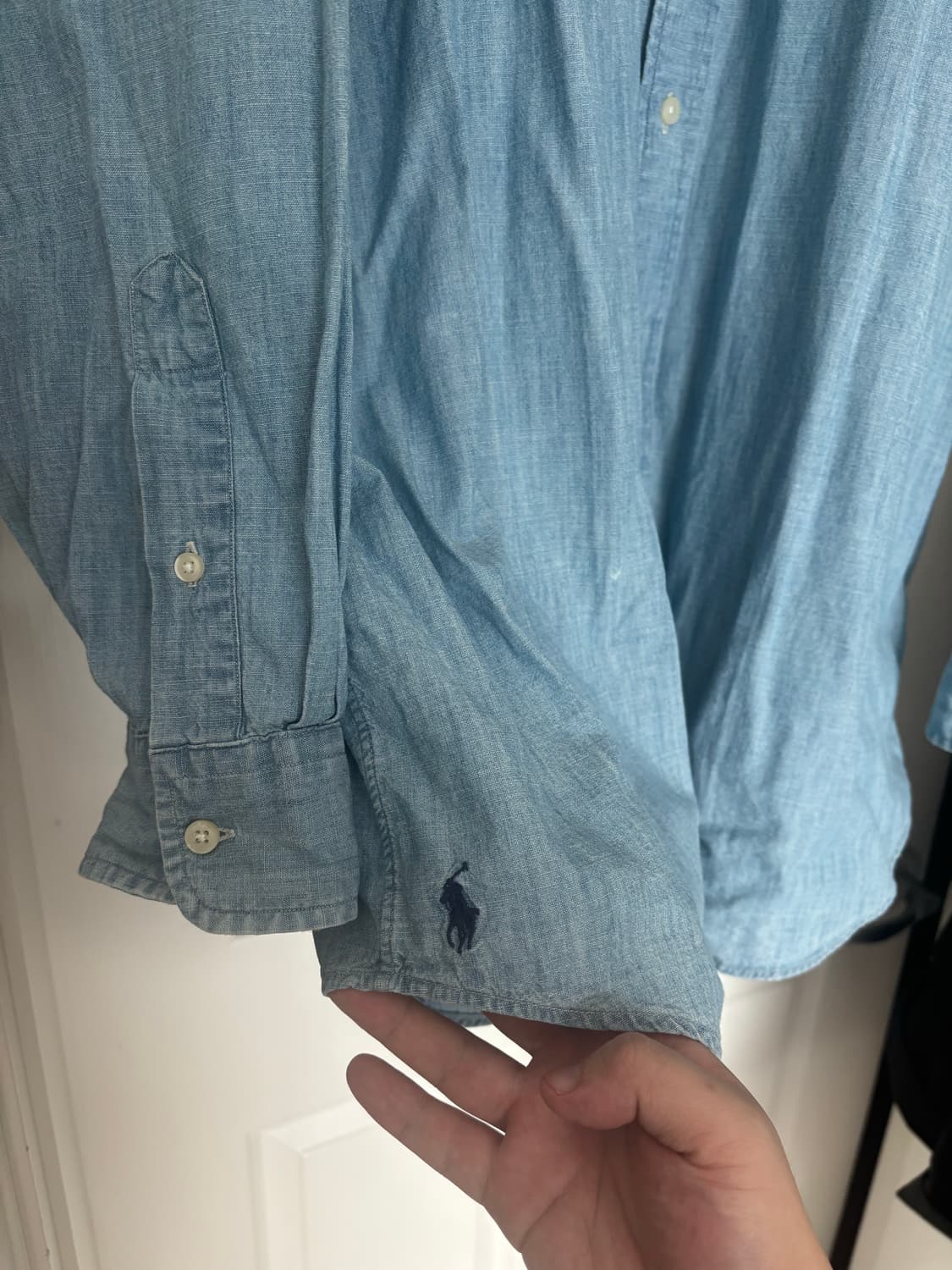 [xl] 폴로 빔즈 빅셔츠 샴브레이 상품이미지4