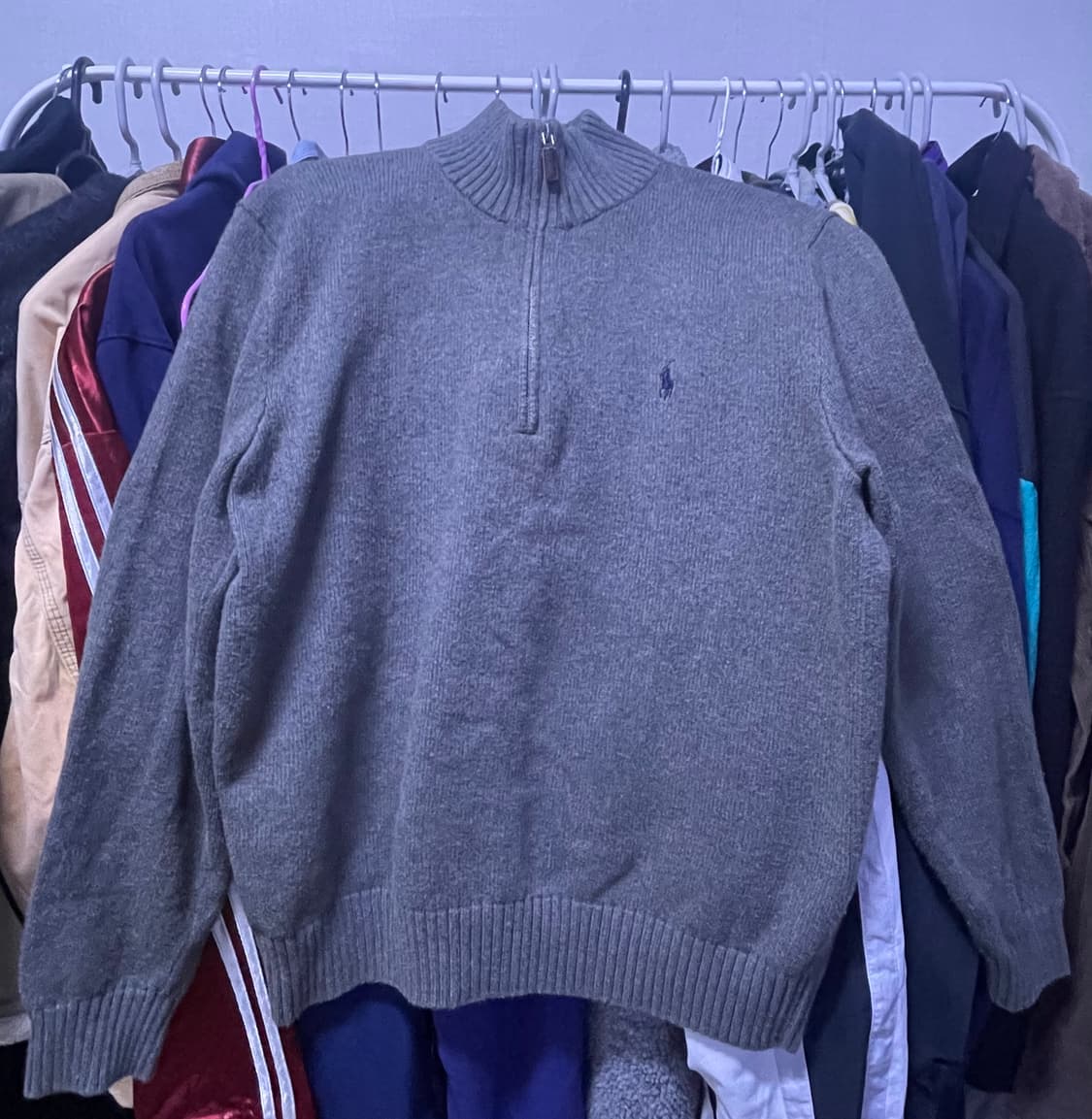 폴로 반집업 니트 l 상품이미지1