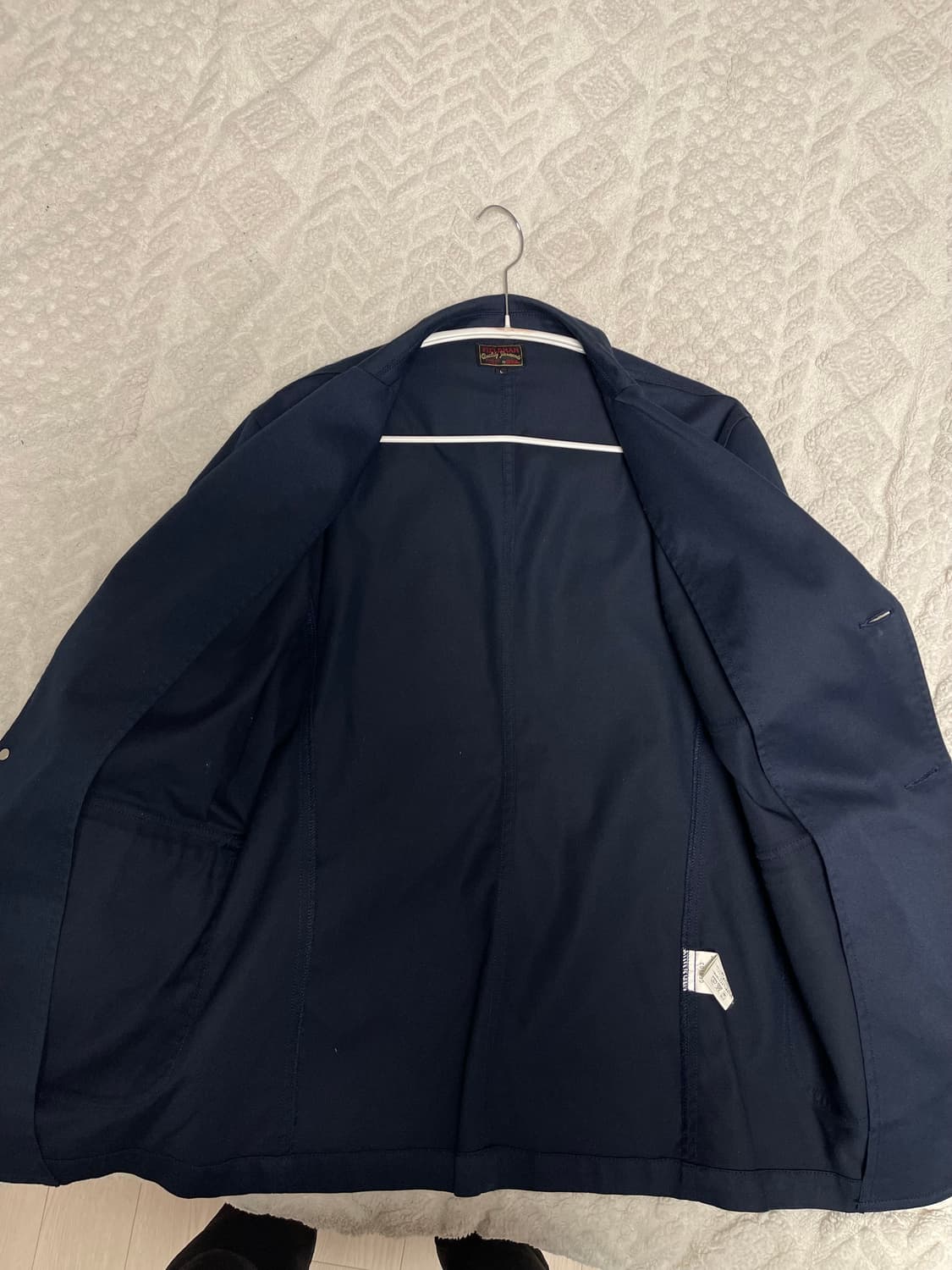 에드윈 필드맨 폴리 코튼 트월 은장 네이비 워크웨어 블레이저 L 상품이미지7