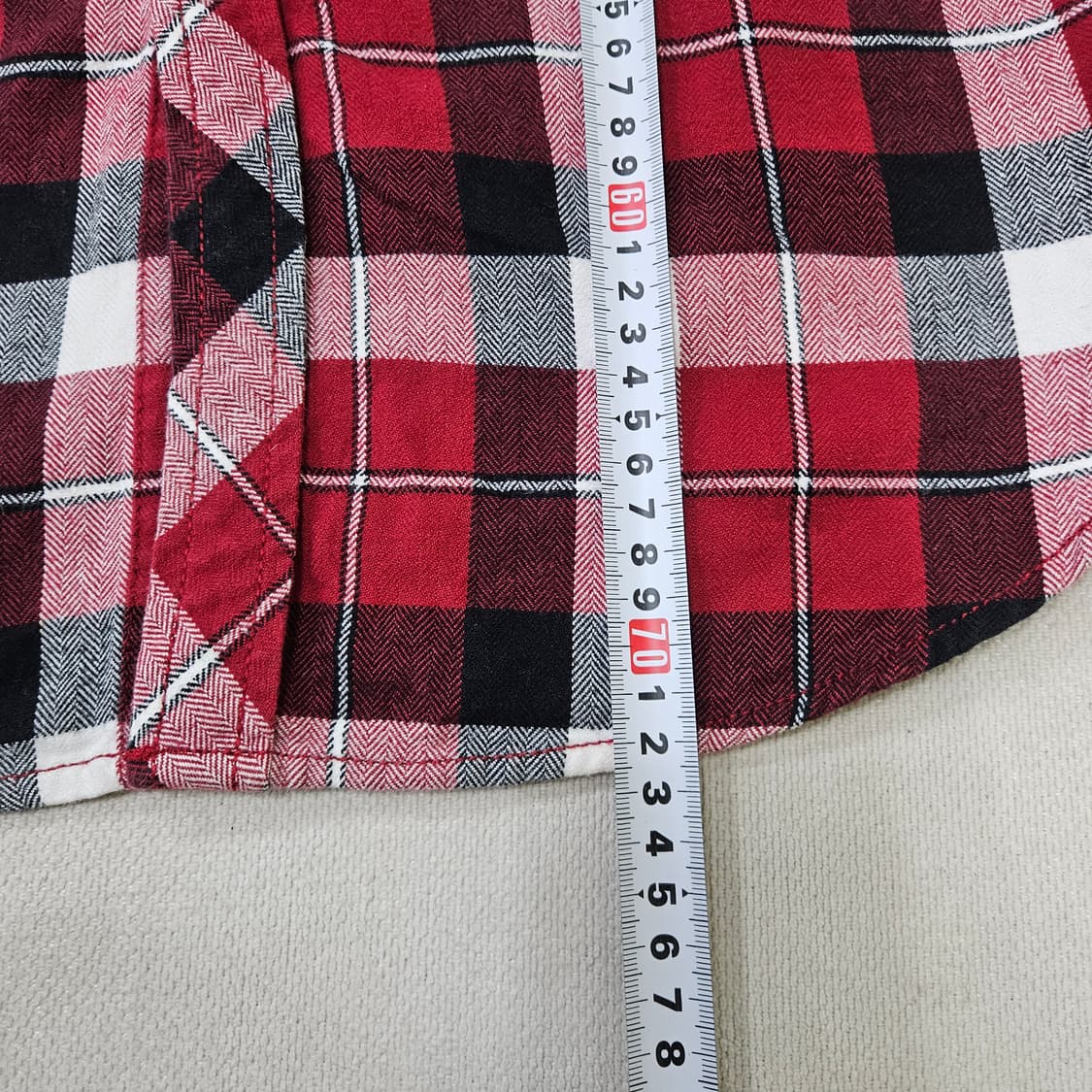 L 켈빈클라인 진 체크패턴 긴팔 셔츠 0313Y 상품이미지7