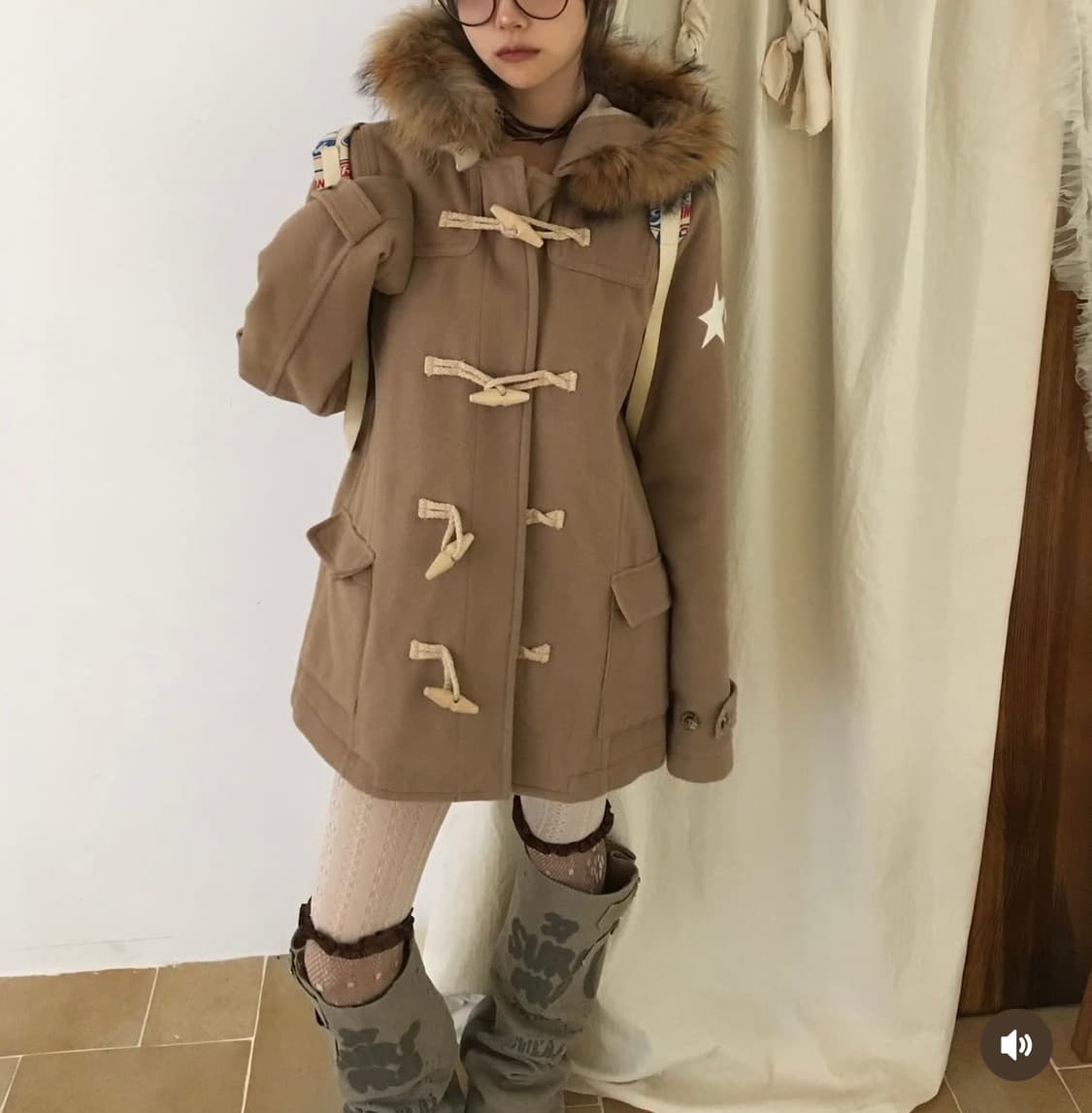 (정품) 베이프 스타 떡볶이코트  상품이미지2