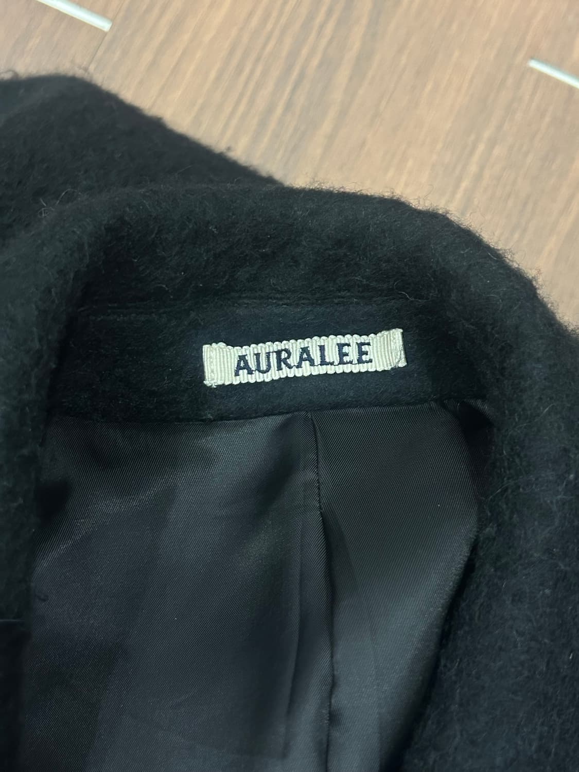 오라리 23FW 브러쉬드 알파카 울 멜튼 트렌치코트 상품이미지4