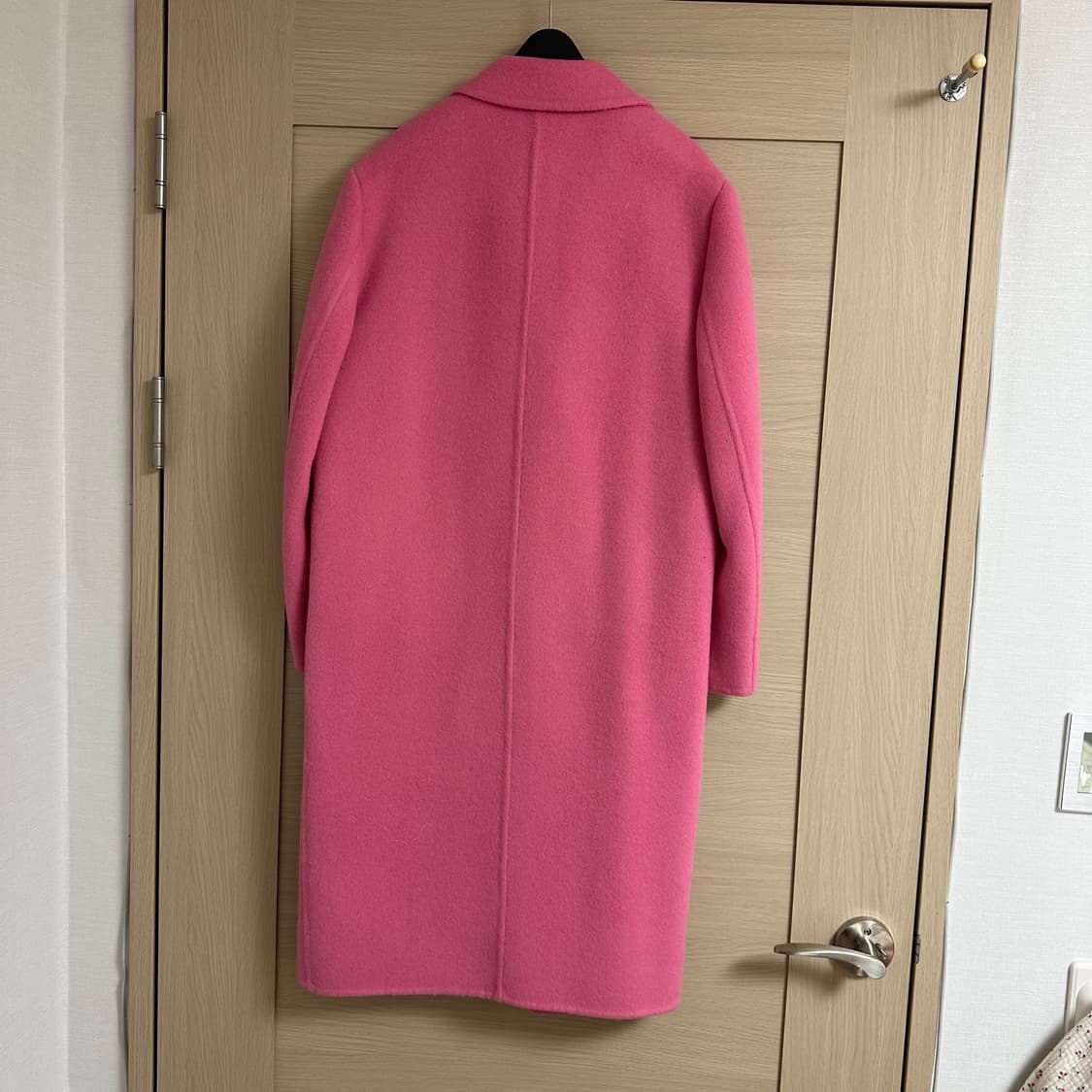 럭키슈에뜨 럭키슈에트 럭키걸 장윤주 콜라보 핑크 코트 36사이즈/새상품 상품이미지6