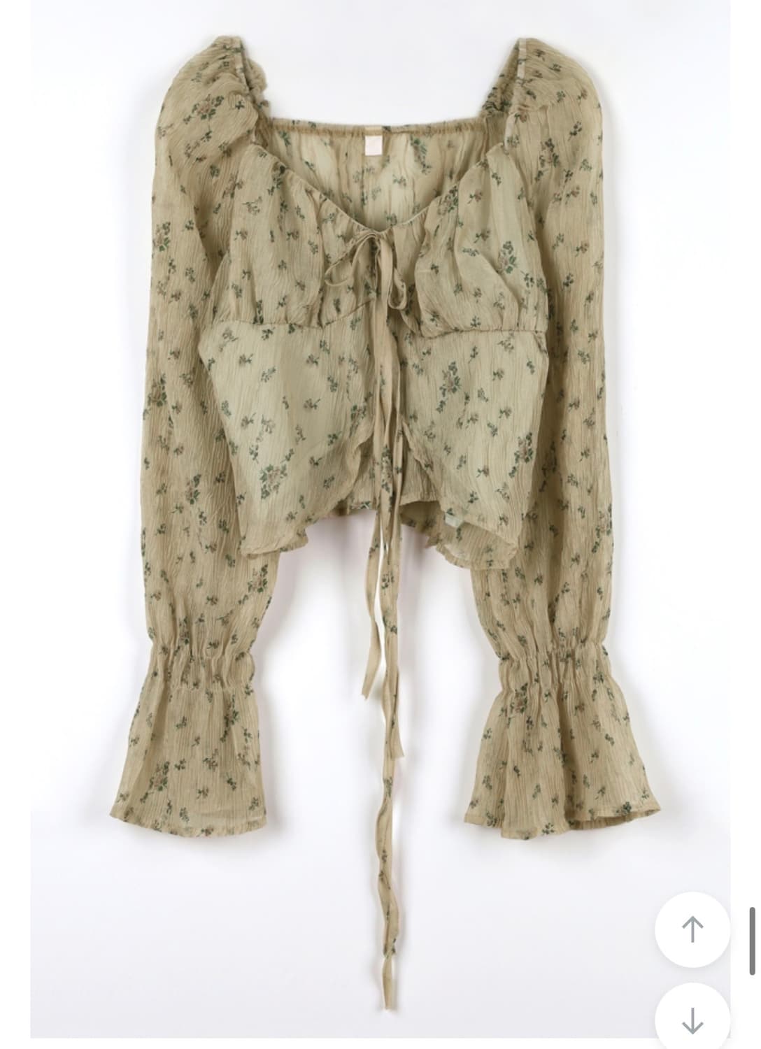 빈티지 링클 쉬폰 블라우스 상품이미지4