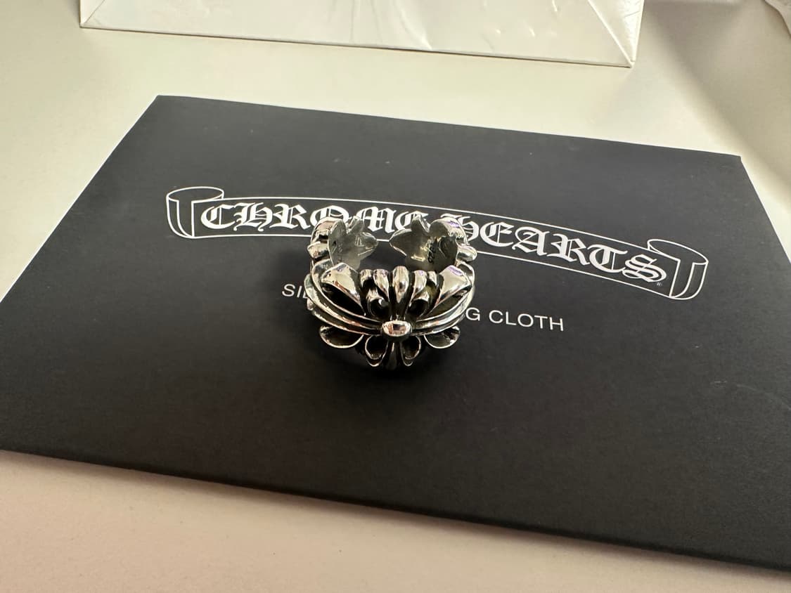 크롬하츠 더블 플로랄링 us8 새상품 상품이미지2