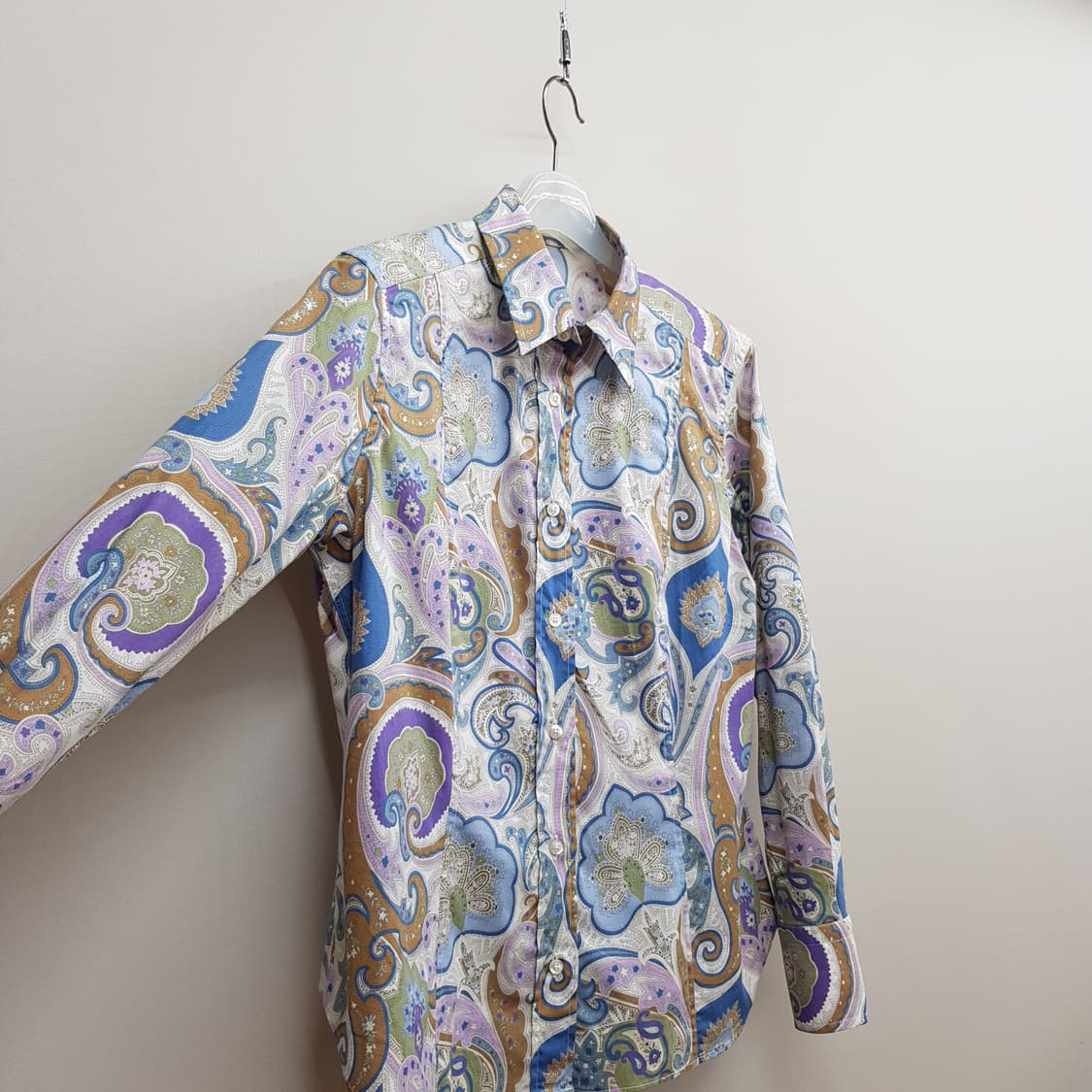 에트로 ETRO 이탈리아 페이즐리 프린트 셔츠 IT44 사이즈 상품이미지3